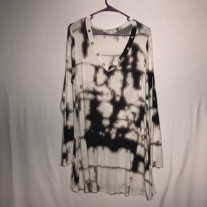 All at Once Marble Tie-Dye Dress- Size XL